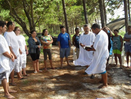 batismo na lagoa dos barros